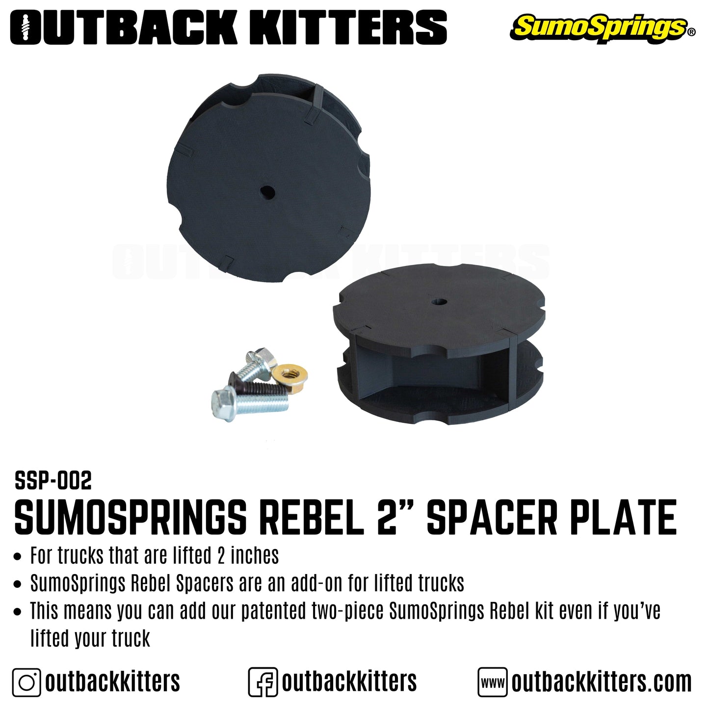 SumoSprings Rebel Spacer Plate