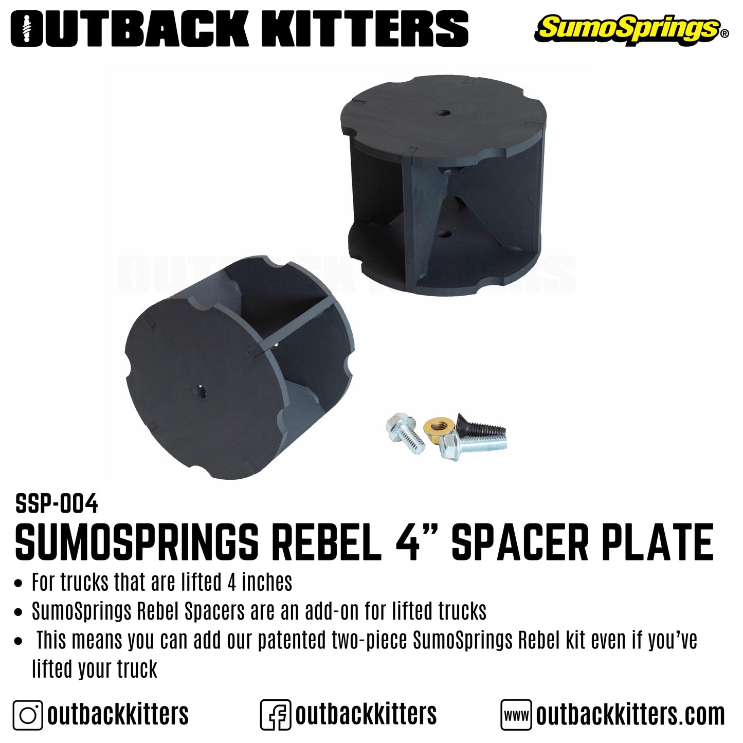 SumoSprings Rebel Spacer Plate