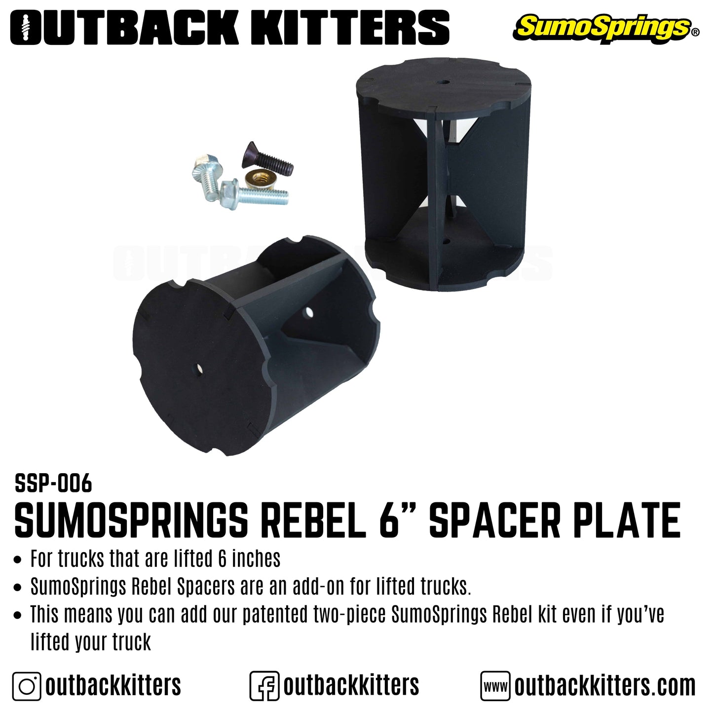 SumoSprings Rebel Spacer Plate