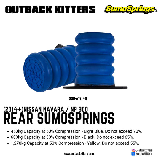 Rear SumoSprings to suit 2014+ Nissan Navara / NP300