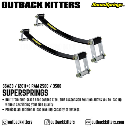 Supersprings to suit 2011+ Ram 3500