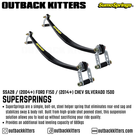 SuperSprings to suit 2004+ Ford F150 / 2014+ Chev Silverado 1500