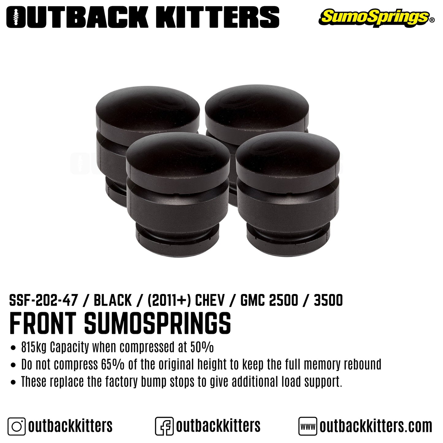 SumoSprings Front to suit 2011+ Chev/GMC 2500