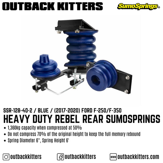 Heavy Duty Rebel Rear SumoSprings to suit 2017+ Ford F250