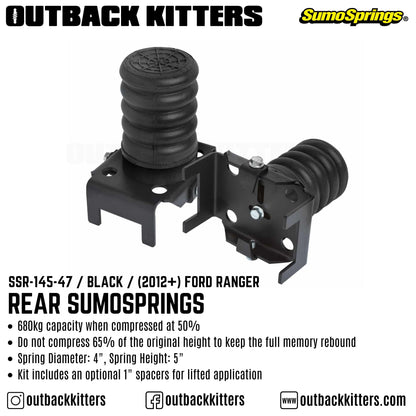 Rear SumoSprings to suit 2012-2021 T6 Ford Ranger