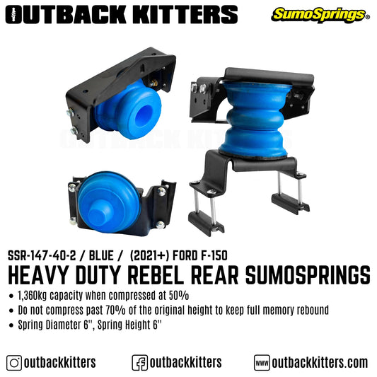 Heavy Duty Rebel Rear SumoSprings to suit 2021+ Ford F150