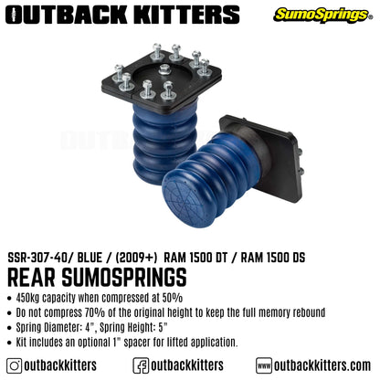 Rear SumoSprings to suit 2009+ Ram 1500 DS / DT