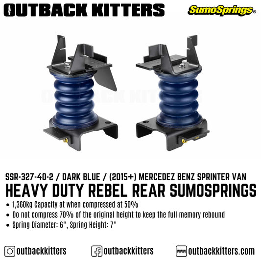 Heavy Duty Rebel Rear SumoSprings for Sprinter 2500