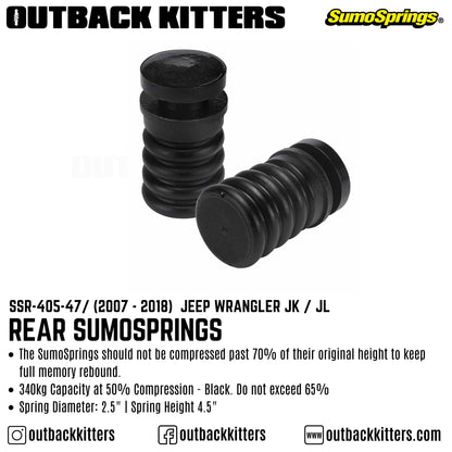 Rear SumoSprings to suit 2007+ Jeep Wrangler