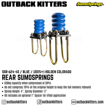 Rear SumoSprings to suit 2015+ Holden Colorado