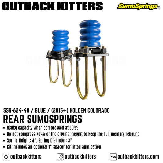 Rear SumoSprings to suit 2015+ Holden Colorado